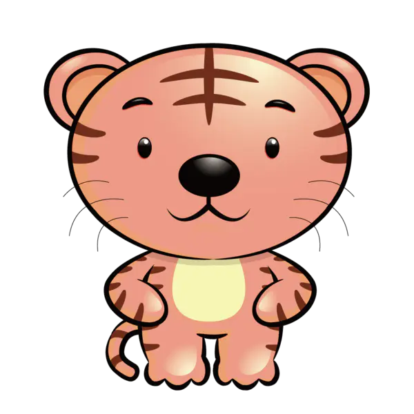 【PNG素材网-png.mixinnet.cn】矢量卡通小老虎