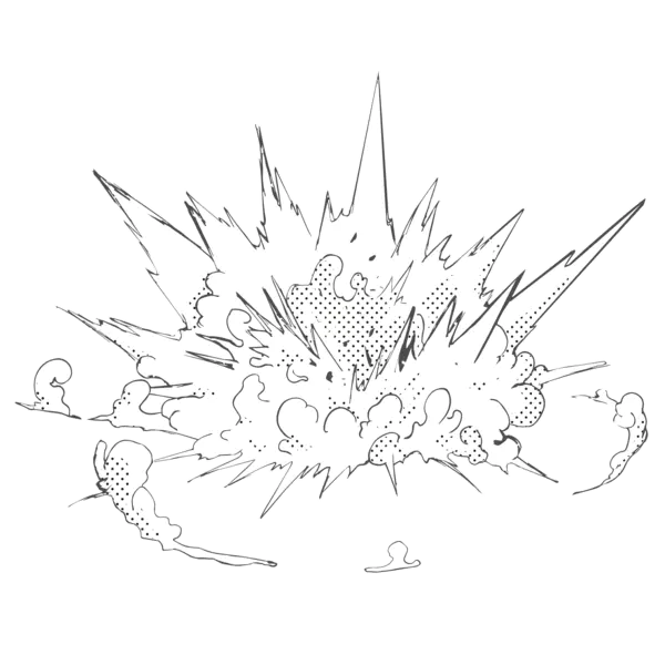 【PNG素材网-png.mixinnet.cn】漫画爆炸免抠PNG图（3000x3000）