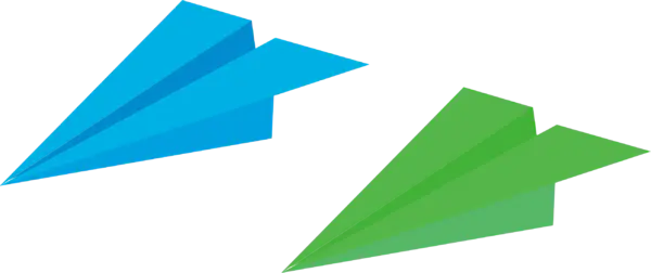 【PNG素材网-png.mixinnet.cn】卡通纸飞机[2610x1096]