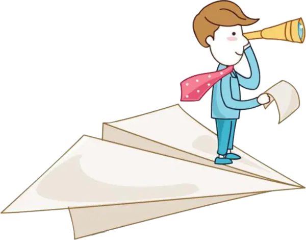 【PNG素材网-png.mixinnet.cn】卡通纸飞机[669x524]