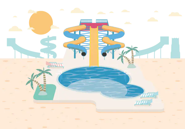 【PNG素材网-png.mixinnet.cn】矢量水上乐园素材