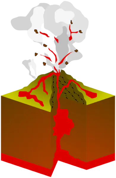 【PNG素材网-png.mixinnet.cn】火山喷发透明png素材