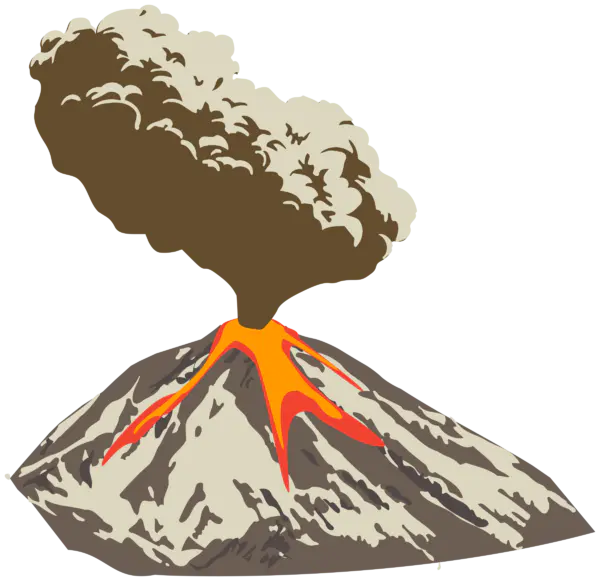 【PNG素材网-png.mixinnet.cn】火山喷发透明png素材