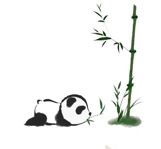 【PNG素材网-png.mixinnet.cn】竹子和熊猫