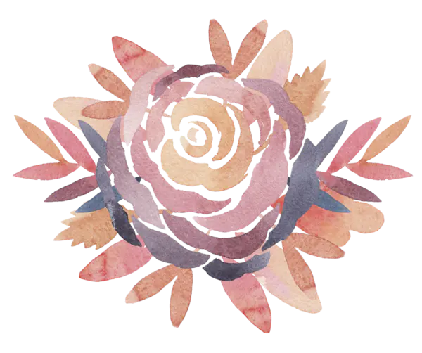 【PNG素材网-png.mixinnet.cn】花朵水彩画