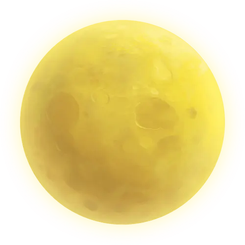 【PNG素材网-png.mixinnet.cn】黄色星球