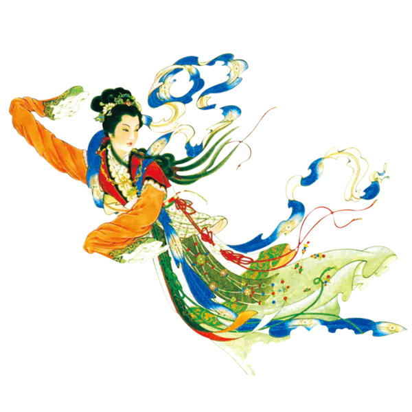 【觅图网-pic.51mitu.com】仙女嫦娥追月上天