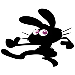 【PNG素材网-png.mixinnet.cn】小黑兔兔