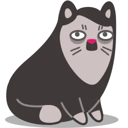 【PNG素材网-png.mixinnet.cn】小胡子猫