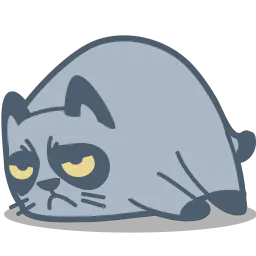 【PNG素材网-png.mixinnet.cn】抱怨的灰猫图片