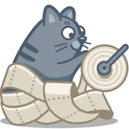 【PNG素材网-png.mixinnet.cn】猫咪玩卷纸