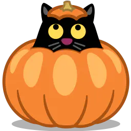 【觅图网-pic.51mitu.com】黑猫南瓜灯PNG图标