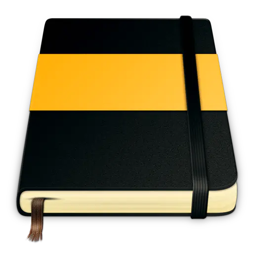 【PNG素材网-png.mixinnet.cn】黄色的日记本