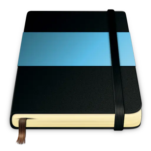 【PNG素材网-png.mixinnet.cn】蓝色的日记本