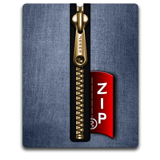 【PNG素材网-png.mixinnet.cn】ZIP牛仔裤金色拉链