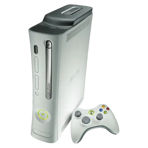 【PNG素材网-png.mixinnet.cn】XBOX360白色主机和手柄