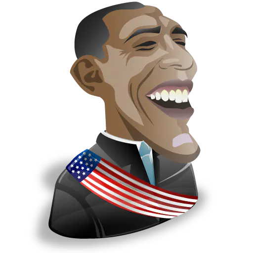 【PNG素材网-png.mixinnet.cn】barak_obama512奥巴马