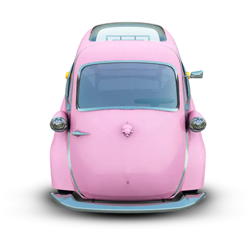 【PNG素材网-png.mixinnet.cn】Pink-Car