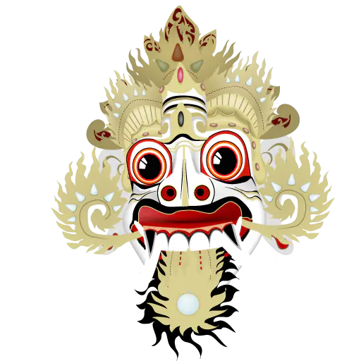 【PNG素材网-png.mixinnet.cn】Rangda面具