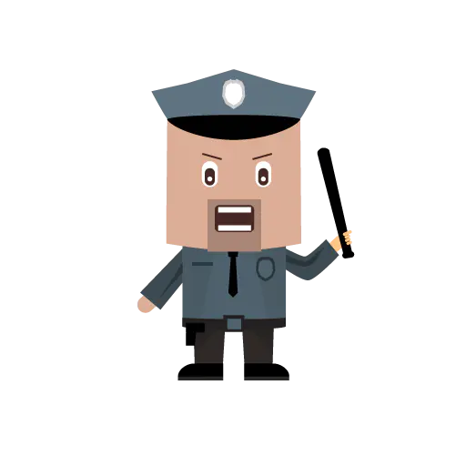 【PNG素材网-png.mixinnet.cn】cop警察