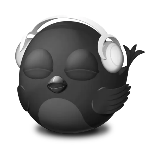 【PNG素材网-png.mixinnet.cn】songbird听歌的小鸟