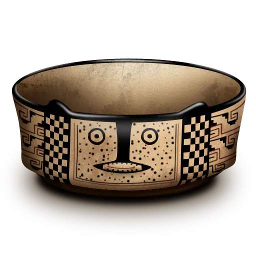 【PNG素材网-png.mixinnet.cn】diaguita-ceramic-bowl陶器