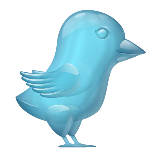 【PNG素材网-png.mixinnet.cn】玻璃twitter-bird