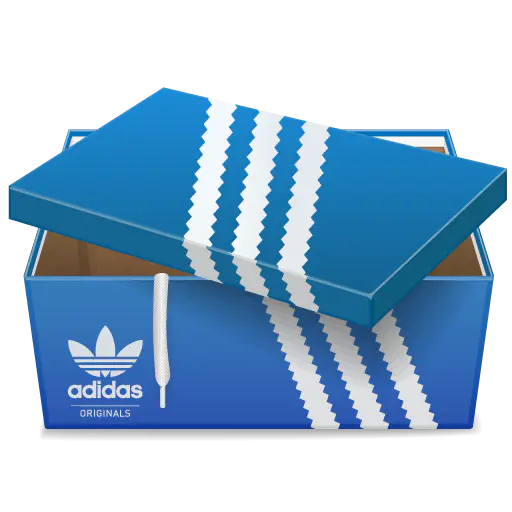 【PNG素材网-png.mixinnet.cn】阿迪达斯蓝色鞋盒