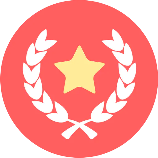 【PNG素材网-png.mixinnet.cn】五角星徽章PNG图标