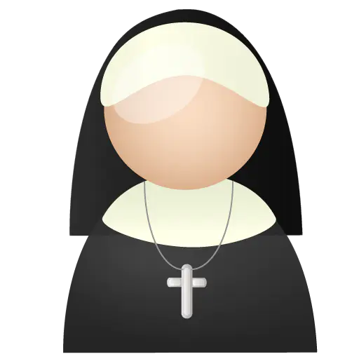 【PNG素材网-png.mixinnet.cn】基督教修女PNG图标