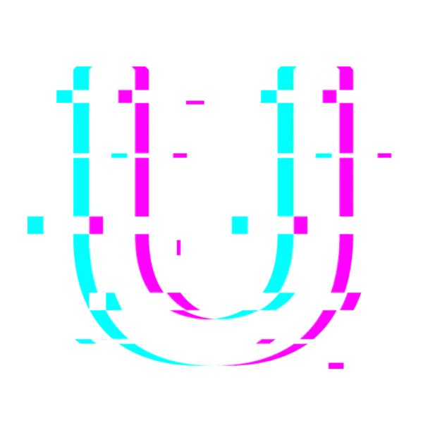 【PNG素材网-png.mixinnet.cn】抖音风格英文字母U