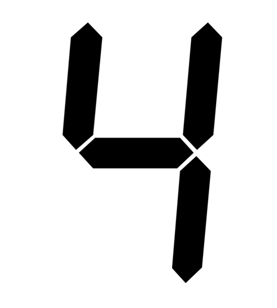 【PNG素材网-png.mixinnet.cn】数字4