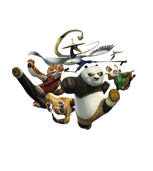 【PNG素材网-png.mixinnet.cn】功夫熊猫和他的小伙伴们