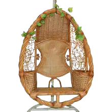 【PNG素材网-png.mixinnet.cn】植物和藤椅