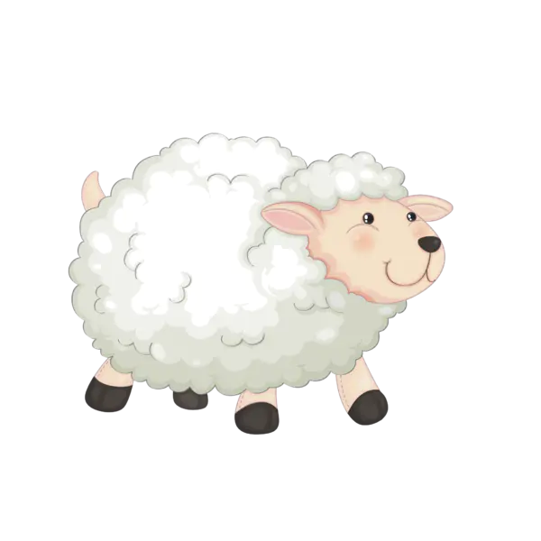 【PNG素材网-png.mixinnet.cn】肥肥的小羊(2084x2084)