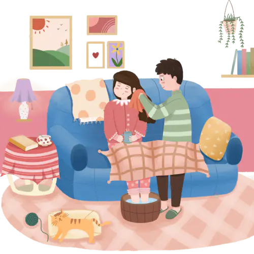 【PNG素材网-png.mixinnet.cn】手绘-泡脚元素