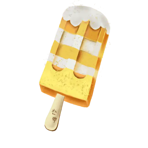 【PNG素材网-png.mixinnet.cn】手绘-美食甜品插画贴纸-冰棒