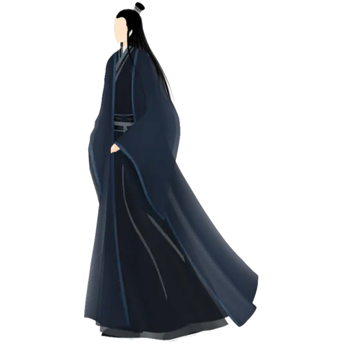 【PNG素材网-png.mixinnet.cn】手绘-古风人物插画贴纸9