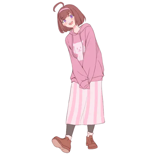 少女元素人物插画
