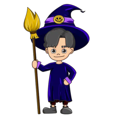 【PNG素材网-png.mixinnet.cn】手绘-插画-万圣节人物元素