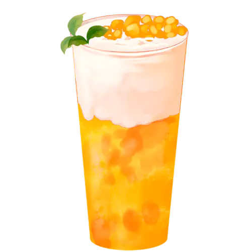 中式饮品贴纸1