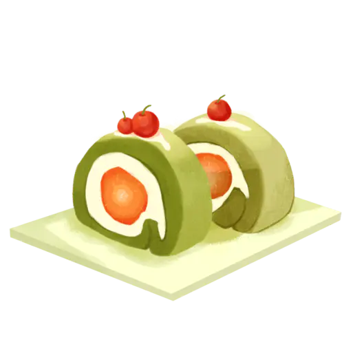美食甜品插画