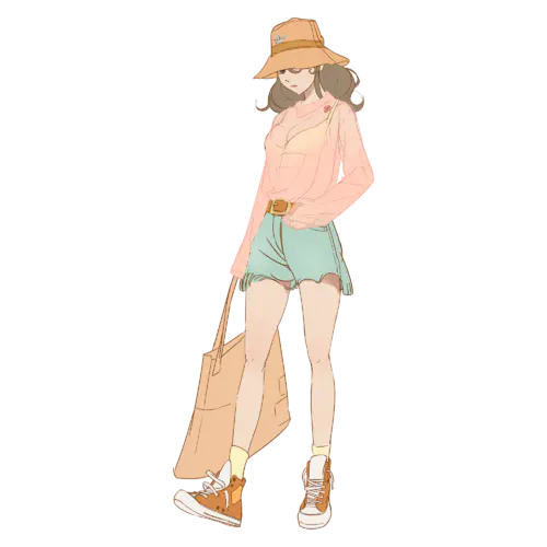高质量人物插画-少女漫画-美少女