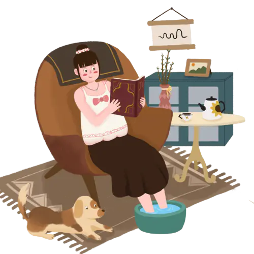 【PNG素材网-png.mixinnet.cn】手绘-泡脚元素