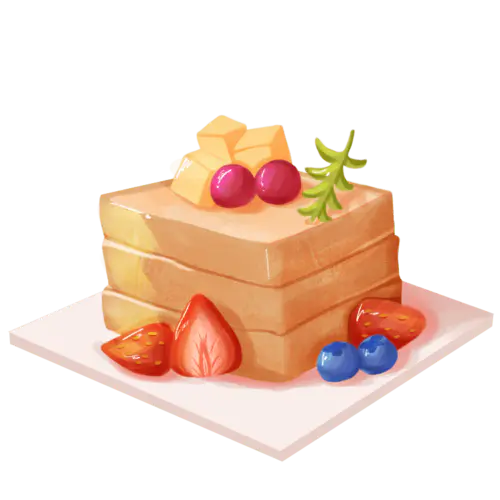 美食甜品插画