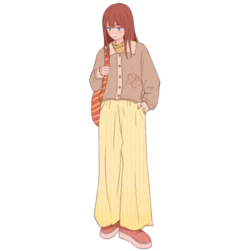 少女元素人物插画