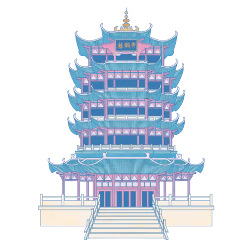 中国风-传统建筑元素插画8