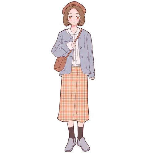【PNG素材网-png.mixinnet.cn】卡通日系手绘人物插画