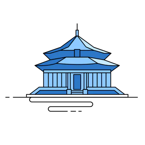 【PNG素材网-png.mixinnet.cn】建筑地标元素主题素材-故宫