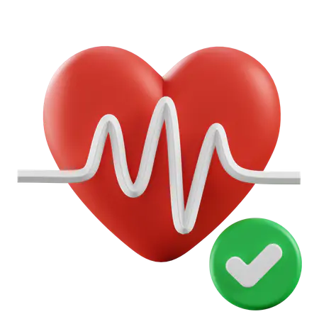 【PNG素材网-png.mixinnet.cn】Heart Rate 3D Illustration